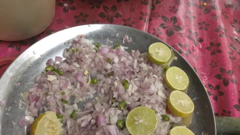 Bhelpuri  corner 스톡 동영상 196551110