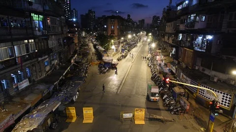 Bhendi Bazaar Stock Footage 129766068