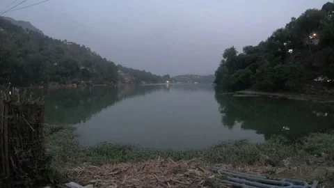 Bhimtal Lake Vídeo Stock 191396963