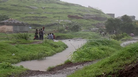 Bhivpuri Waterfall Stock Footage 78053496