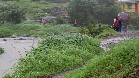 Bhivpuri Waterfall Stock Footage 78054241