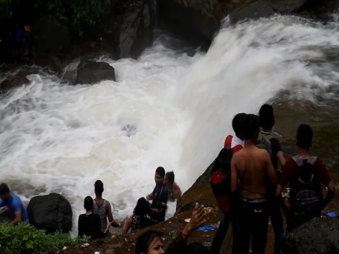 Bhivpuri Waterfall Stock Footage 78056567