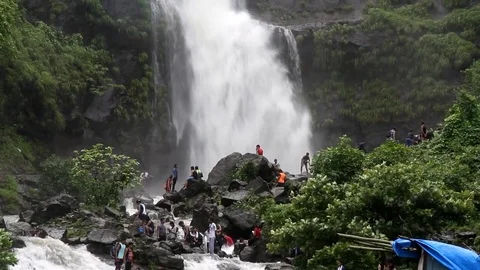 Bhivpuri Waterfall Stock Footage 78056652