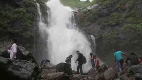 Bhivpuri Waterfall Stock Footage 78080544