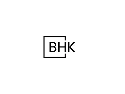 BHK letter initial logo design vector illustration Stock Illustration
