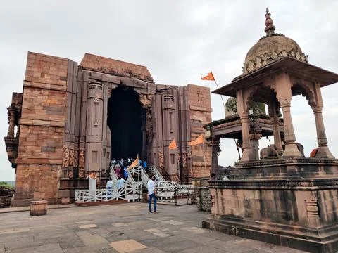 Bhojeśvar temple dedicated to Shiva the largest liṅga-s in India. Foto stock