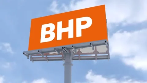BHP Group Street Advertisement: Showcasing Brand Logo with Stunning Cloud Stock Footage 241779367