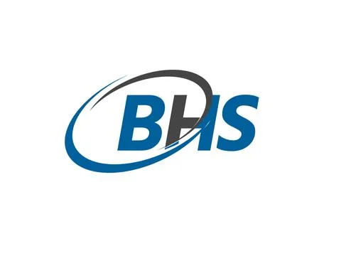 BHS letter creative modern elegant logo design Stock Illustration