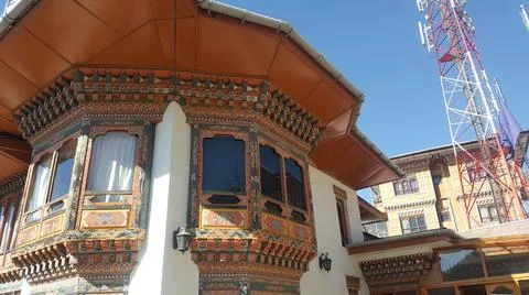 Bhutan architecture 写真素材