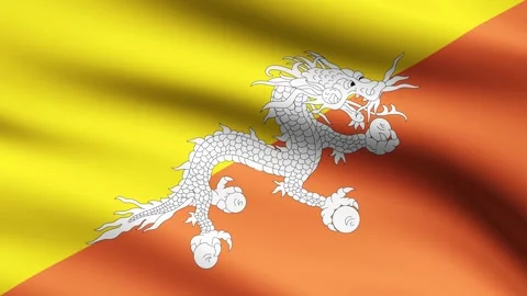 Bhutan Flag Waving Animation Background Animated Flag Of Bhutan Stock Footage 270331120