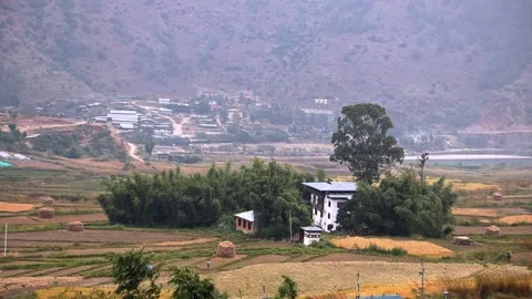 Bhutan house Stock Footage 221636641