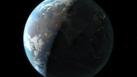 Bhutan map on Earth at night Stock Footage 289692018