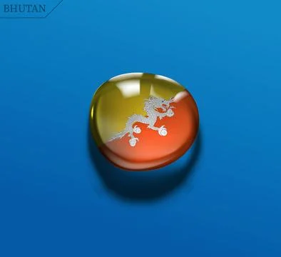 Bhutan water drop Stock Illustration