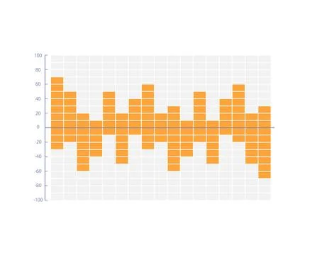 Bi-directional infographic chart design template Stock Illustration
