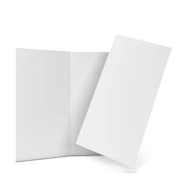 Bi-fold brochure Illustrazione stock