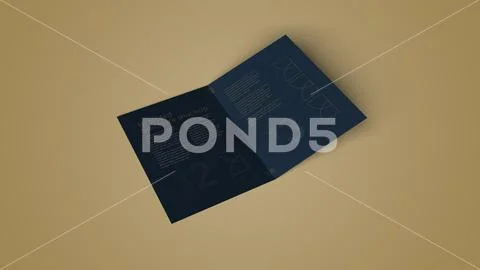 Bi Fold Brochure Mockup PSD Template