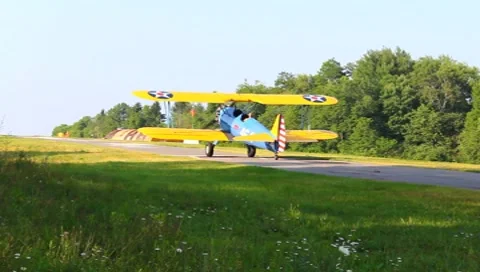 Bi Plane Stock Footage 7763530