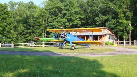 Bi Plane Stock Footage 7763541