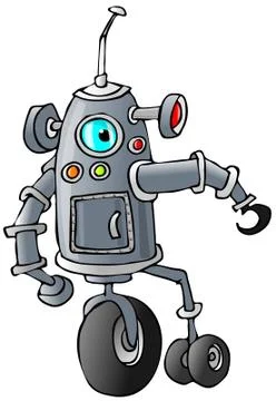 Bi-pod robot Stock Illustration