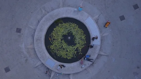 Bialik square top shot Stock Footage 86037744