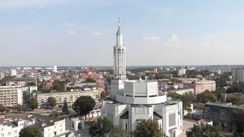BIAŁYSTOK AERIAL VIEW Stock Footage 119925647