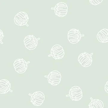 Bianca eggplant line seamless pattern Stock Illustration