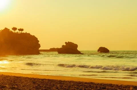 Biarritz beach Stock-Fotos