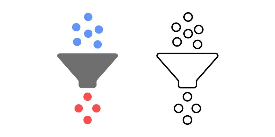 Bias filter Stock Illustration