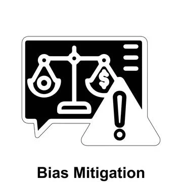 Bias mitigation vector icon design. Stock Illustration