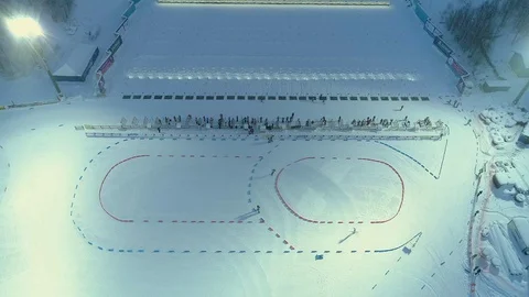 Biathlon 1 Stock Footage 128420056