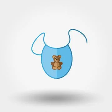 Bib. Newborn clothes Stock Illustration