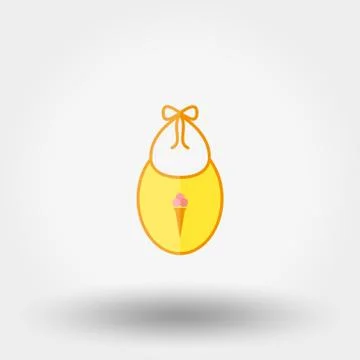 Bib. Newborn clothes Stock Illustration