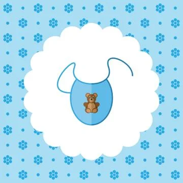 Bib. Newborn clothes Stock Illustration