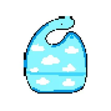 Bib pixel art vector illustration Stock Illustration