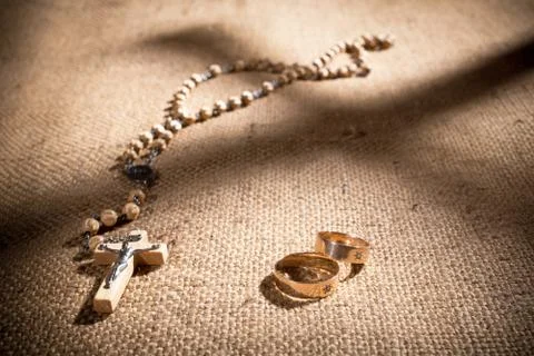 Bibble and cross 스톡 사진