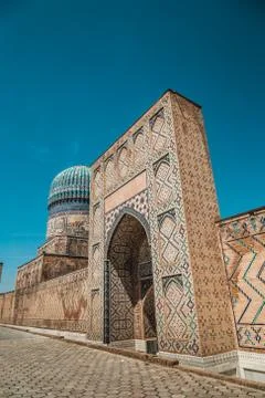 Bibi Hanim Mosque, Samarkand Stock Photos