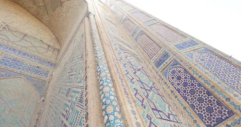 The Bibi-Khanym Mosque. Rotating shot. Samarkand, Uzbekistan. - May 26, 2023 Stock Footage 256634554