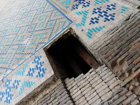 Bibi-Khanym Mosque in Samarkand Stock Photos