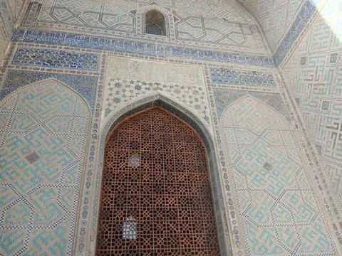 Bibi-Khanym Mosque in Samarkand Stock Photos