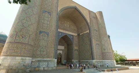 The Bibi-Khanym or Bibi-Hanim Mosque, Samarkand, Uzbekistan. - May 26, 2023 Stock Footage 251650630