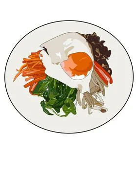 Bibimbap Stock Illustration