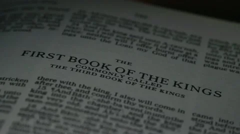 Bible-1st Kings Stock Footage 12367192