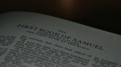 Bible-1st Samuel Stock Footage 12367004