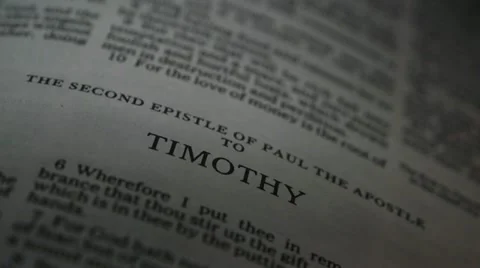 Bible-2 Timothy Video stock 12290291