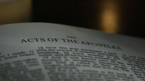 Bible-Acts Stock Footage 12290593