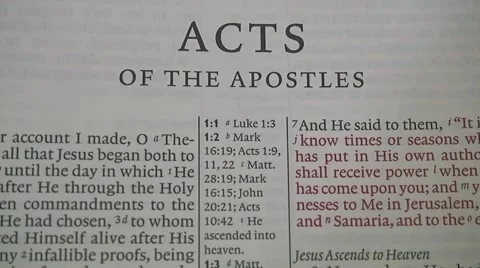 Bible Acts Transition focus 스톡 동영상 42008668
