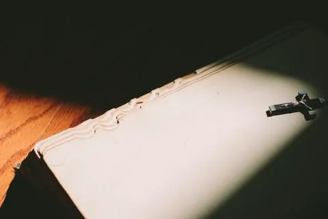 Bible and Cross Stock Photos