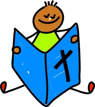 Bible Boy Stock-Illustration