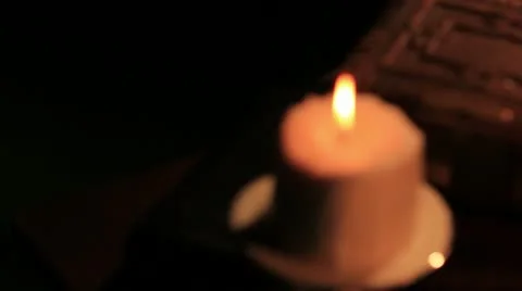 BIBLE CANDLE Stock Footage 20504964