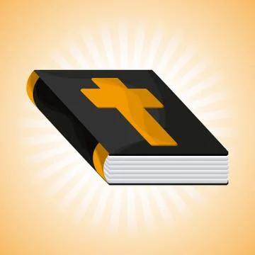 Bible design. Book icon. Flat illustration Illustration